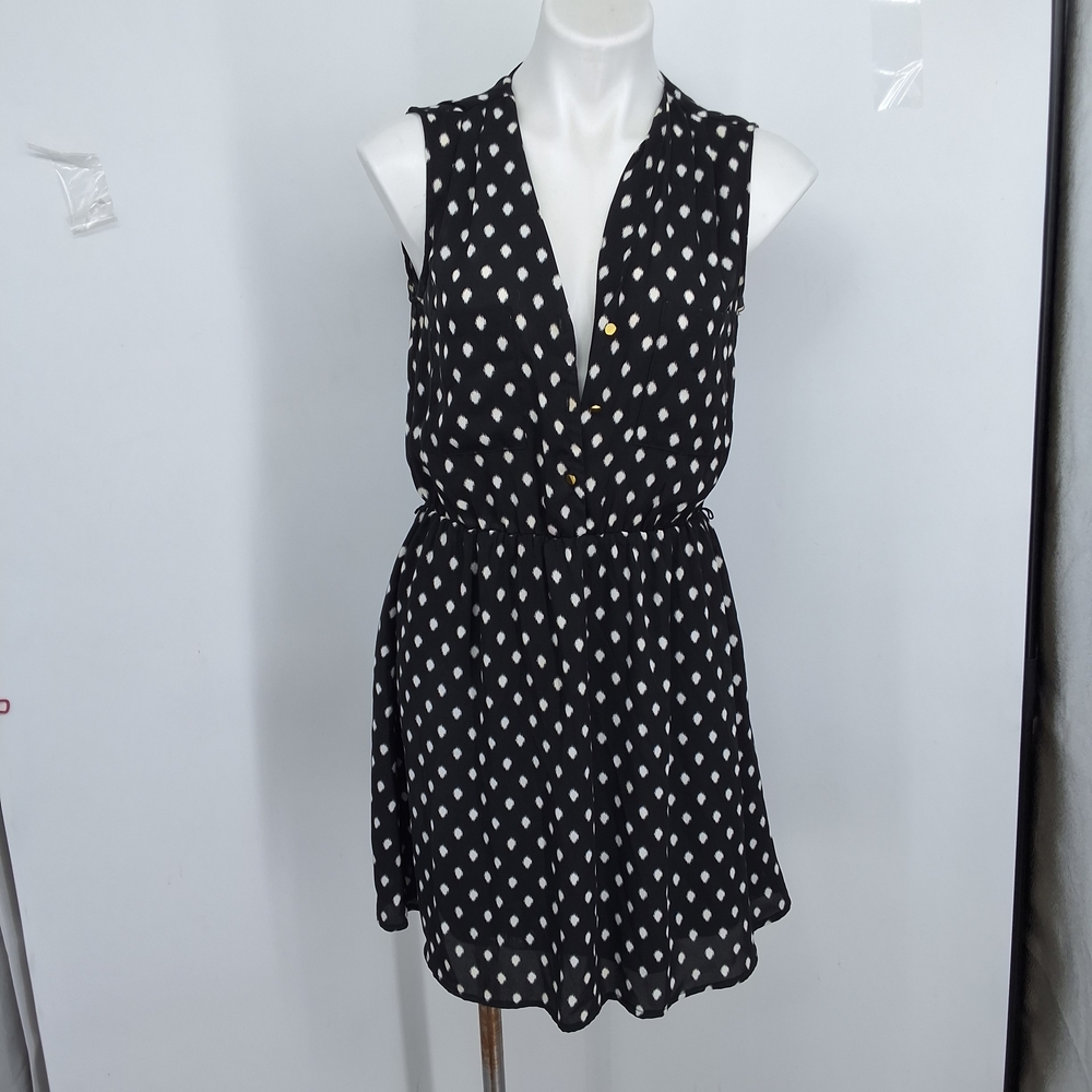 H&M  Sz 6 Black and White Sleeveless Mini Dress